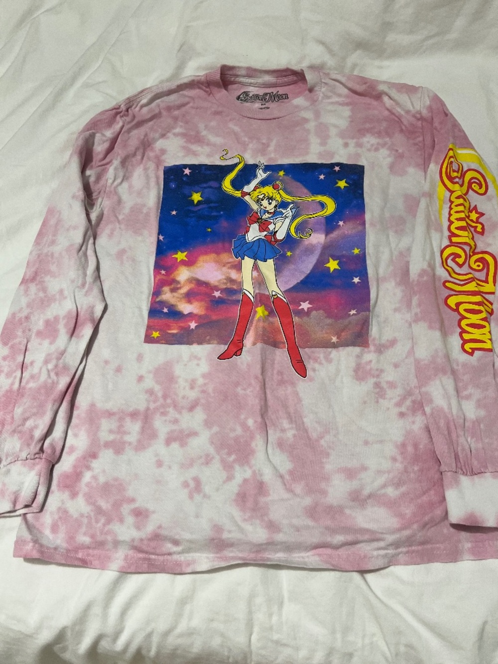 Sailor moon tie dye long sleeve top